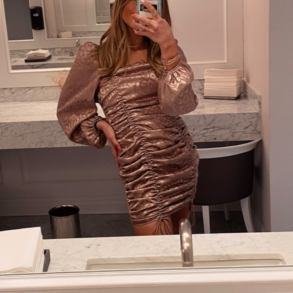 cheetah print dress